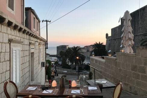 Haus mit Restaurant - Blick auf die Altstadt von Dubrovnik