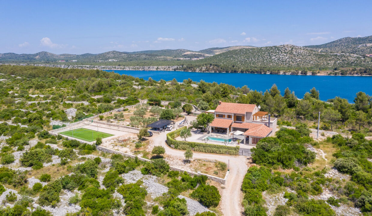 Außergewöhnliches Steinhaus Sibenik Stadtblick