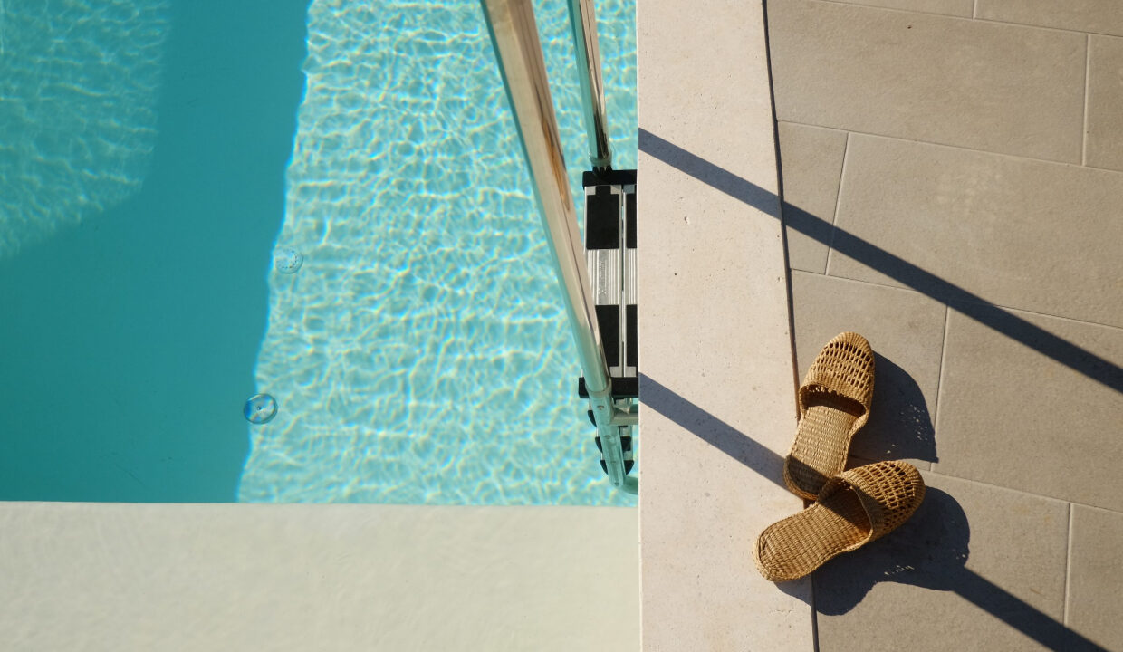 Weißes Haus mit Meerblick auf der Insel Vis
