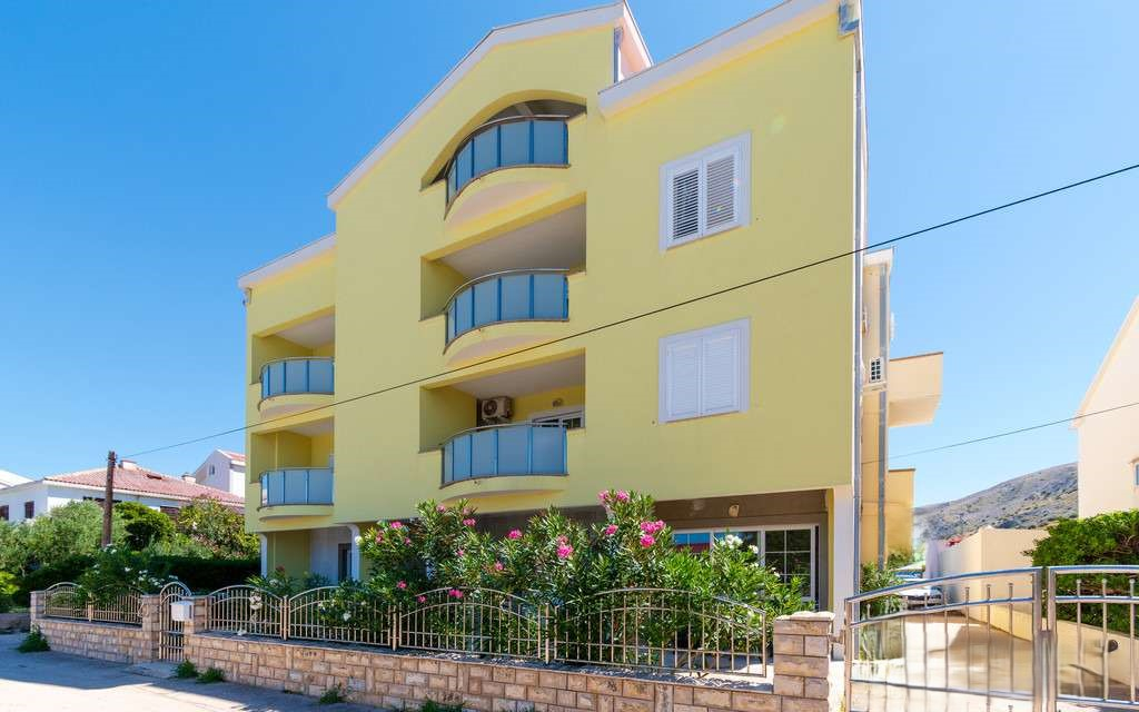 Haus am Strand auf der Insel Pag