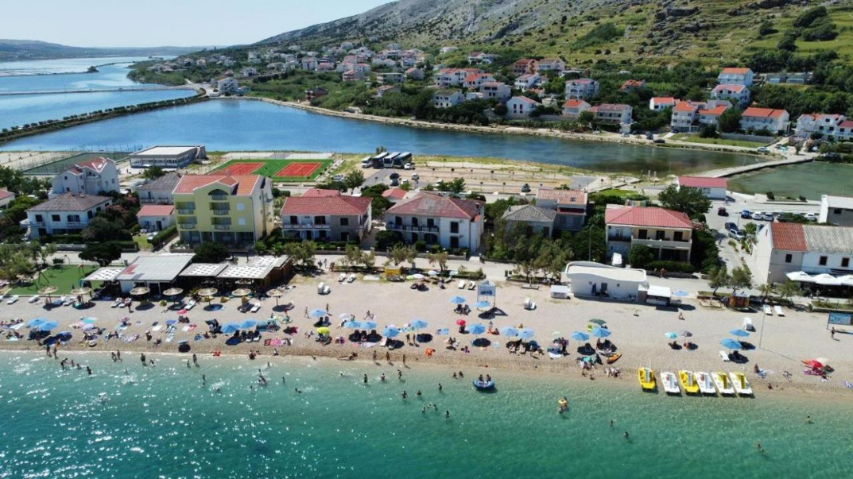 Haus am Strand auf der Insel Pag